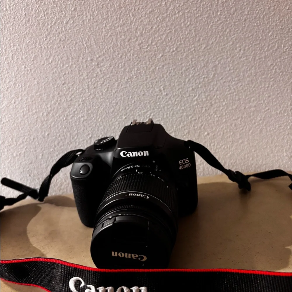 Canon Black DSLR with Red Accents